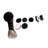 Maxbell Electric Shoe Polisher Brush Leather Care Device for Sofa Leather Shoes Bags Silver