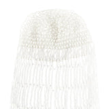 Maxbell Tassel Pearl Headpiece Flapper Bridal Tassel Cap for Parties Wedding Cosplay