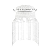 Maxbell Tassel Pearl Headpiece Flapper Bridal Tassel Cap for Parties Wedding Cosplay