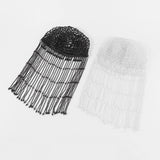 Maxbell Tassel Pearl Headpiece Flapper Bridal Tassel Cap for Parties Wedding Cosplay