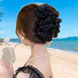 Maxbell Hair Clip Portable Gift for Women Girls Stylish Hairs Clamp Hair Accessories Black