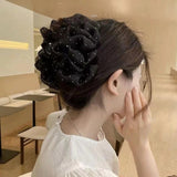 Maxbell Hair Clip Portable Gift for Women Girls Stylish Hairs Clamp Hair Accessories Black