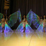 Maxbell LED Butterfly Wings Belly Dance Costume for Stage Show Christmas