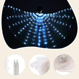 Maxbell LED Butterfly Wings Belly Dance Costume for Stage Show Christmas