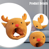 Maxbell Cartoon Christmas Reindeer Headdress Photo Prop 30x30cm Creative Costume Hat