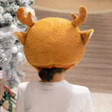 Maxbell Cartoon Christmas Reindeer Headdress Photo Prop 30x30cm Creative Costume Hat