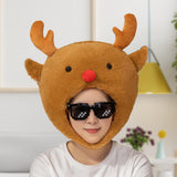 Maxbell Cartoon Christmas Reindeer Headdress Photo Prop 30x30cm Creative Costume Hat