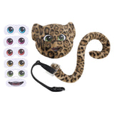 Maxbell Faux Leopard Mask and Tail Cosplay Costume for Stage Show Soft Bendable Tail Style B
