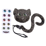 Maxbell Faux Leopard Mask and Tail Cosplay Costume for Stage Show Soft Bendable Tail Style F