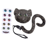 Maxbell Faux Leopard Mask and Tail Cosplay Costume for Stage Show Soft Bendable Tail Style F