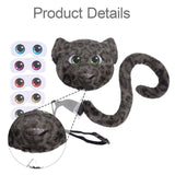 Maxbell Faux Leopard Mask and Tail Cosplay Costume for Stage Show Soft Bendable Tail Style F