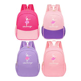 Maxbell Ballet Dance Backpack Portable Children Dancing Tap Cute Girls Ballerina Bag Rose Red Pink