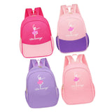 Maxbell Ballet Dance Backpack Portable Children Dancing Tap Cute Girls Ballerina Bag Rose Red Pink