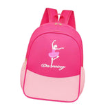Maxbell Ballet Dance Backpack Portable Children Dancing Tap Cute Girls Ballerina Bag Rose Red Pink