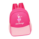 Maxbell Ballet Dance Backpack Portable Children Dancing Tap Cute Girls Ballerina Bag Rose Red Pink