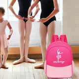 Maxbell Ballet Dance Backpack Portable Children Dancing Tap Cute Girls Ballerina Bag Rose Red Pink