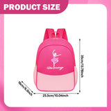 Maxbell Ballet Dance Backpack Portable Children Dancing Tap Cute Girls Ballerina Bag Rose Red Pink