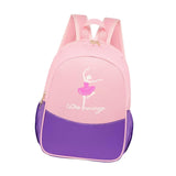 Maxbell Ballet Dance Backpack Portable Children Dancing Tap Cute Girls Ballerina Bag Pink Violet