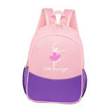 Maxbell Ballet Dance Backpack Portable Children Dancing Tap Cute Girls Ballerina Bag Pink Violet