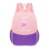 Maxbell Ballet Dance Backpack Portable Children Dancing Tap Cute Girls Ballerina Bag Pink Violet