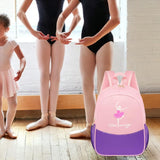 Maxbell Ballet Dance Backpack Portable Children Dancing Tap Cute Girls Ballerina Bag Pink Violet