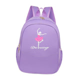 Maxbell Ballet Dance Backpack Portable Children Dancing Tap Cute Girls Ballerina Bag Violet