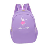 Maxbell Ballet Dance Backpack Portable Children Dancing Tap Cute Girls Ballerina Bag Violet