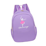 Maxbell Ballet Dance Backpack Portable Children Dancing Tap Cute Girls Ballerina Bag Violet