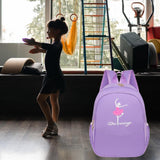 Maxbell Ballet Dance Backpack Portable Children Dancing Tap Cute Girls Ballerina Bag Violet