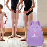Maxbell Ballet Dance Backpack Portable Children Dancing Tap Cute Girls Ballerina Bag Violet