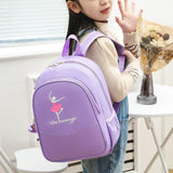 Maxbell Ballet Dance Backpack Portable Children Dancing Tap Cute Girls Ballerina Bag Violet