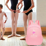 Maxbell Ballet Dance Backpack Portable Children Dancing Tap Cute Girls Ballerina Bag Pink