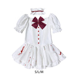 Maxbell Halloween Maid Costume Party Role Play Bloody Outfit Cosplay Accessories Set S