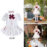 Maxbell Halloween Maid Costume Party Role Play Bloody Outfit Cosplay Accessories Set S