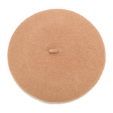 Maxbell Beret Hat for Women Elegant Chic Decoration Felt Beret for Fall Driving Trip Khaki
