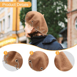 Maxbell Beret Hat for Women Elegant Chic Decoration Felt Beret for Fall Driving Trip Khaki