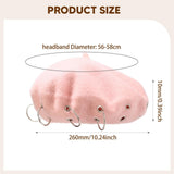 Maxbell Beret Hat for Women Elegant Chic Decoration Felt Beret for Fall Driving Trip Pink