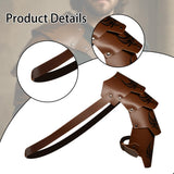Maxbell Medieval Shoulder Armor Adjustable Strap Role Play Party Costume Accessories Brown