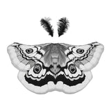 Maxbell Halloween Butterfly Cape Women with Headpiece for Dressing up Party Carnival Gray