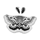 Maxbell Halloween Butterfly Cape Women with Headpiece for Dressing up Party Carnival Gray
