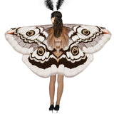 Maxbell Halloween Butterfly Cape Women with Headpiece for Dressing up Party Carnival Coffee