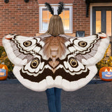 Maxbell Halloween Butterfly Cape Women with Headpiece for Dressing up Party Carnival Coffee