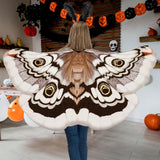 Maxbell Halloween Butterfly Cape Women with Headpiece for Dressing up Party Carnival Coffee