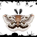 Maxbell Halloween Butterfly Cape Women with Headpiece for Dressing up Party Carnival Coffee