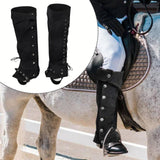 Maxbell Pirate Boot Covers Cosplay Leg Gaiters for Horseback Riding Anime Convention Black