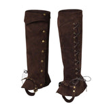 Maxbell Pirate Boot Covers Cosplay Leg Gaiters for Horseback Riding Anime Convention Coffee