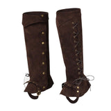 Maxbell Pirate Boot Covers Cosplay Leg Gaiters for Horseback Riding Anime Convention Coffee