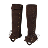 Maxbell Pirate Boot Covers Cosplay Leg Gaiters for Horseback Riding Anime Convention Coffee