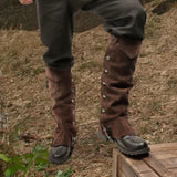 Maxbell Pirate Boot Covers Cosplay Leg Gaiters for Horseback Riding Anime Convention Coffee