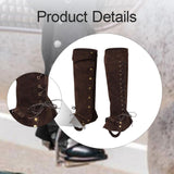 Maxbell Pirate Boot Covers Cosplay Leg Gaiters for Horseback Riding Anime Convention Coffee
